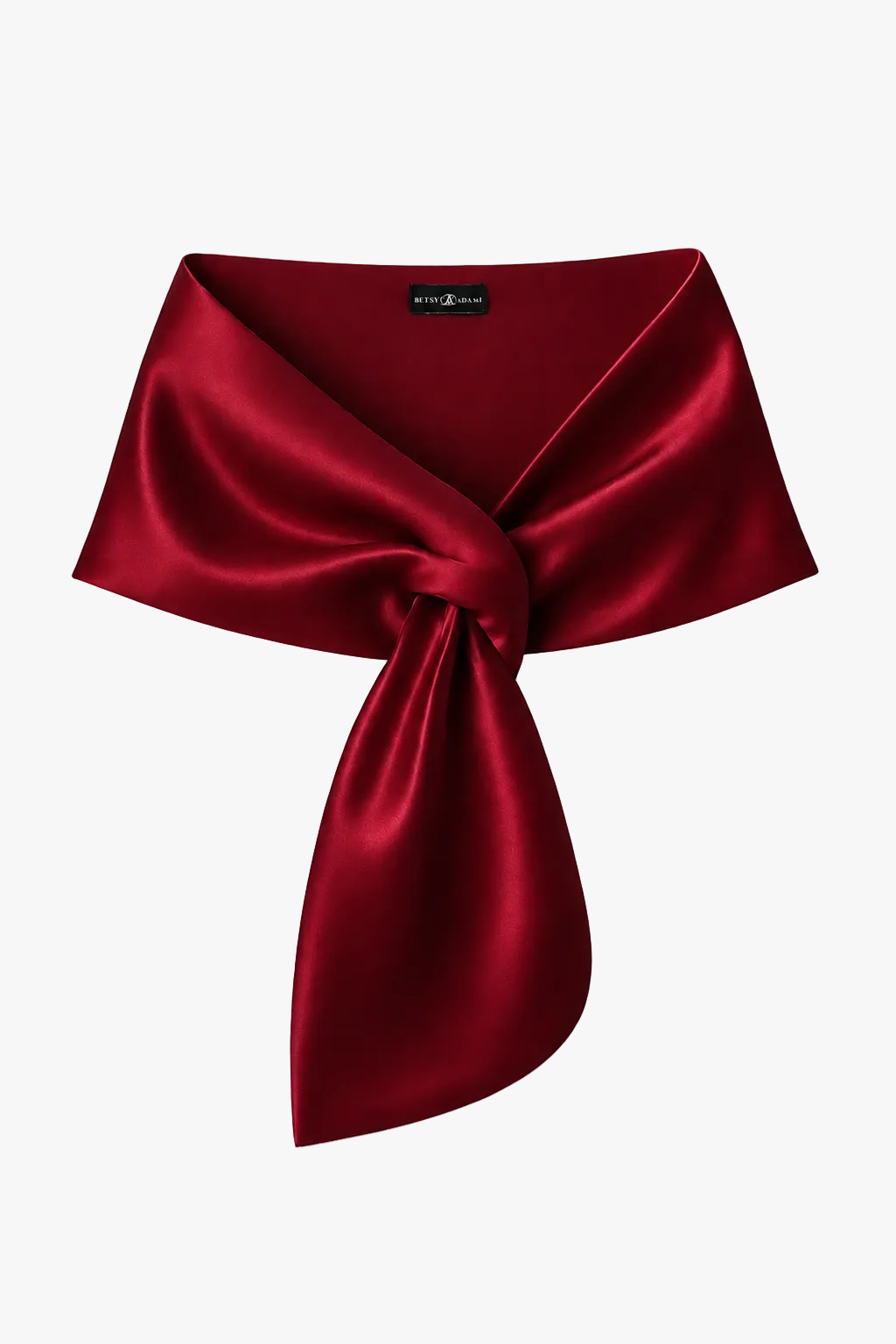 XSCAPE "Trixie" Satin Pull Through Shawl Wrap | Betsy & Adam