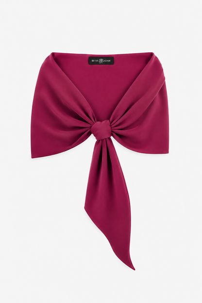 XSCAPE "Carol" Techno Scuba Shawl Wrap