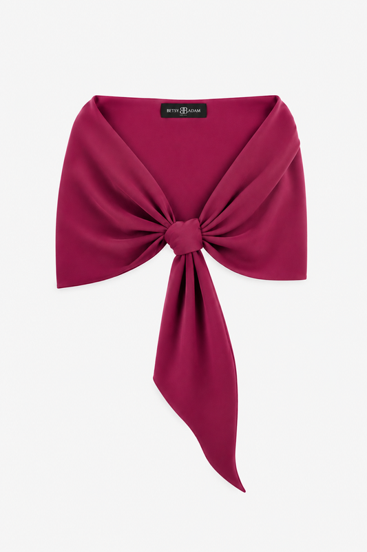 XSCAPE "Carol" Techno Scuba Shawl Wrap