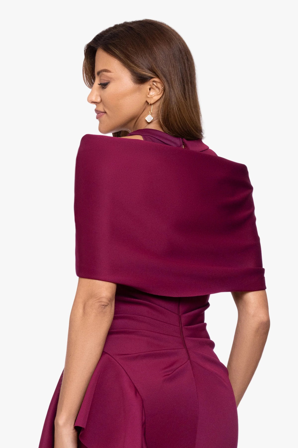 XSCAPE "Carol" Techno Scuba Shawl Wrap