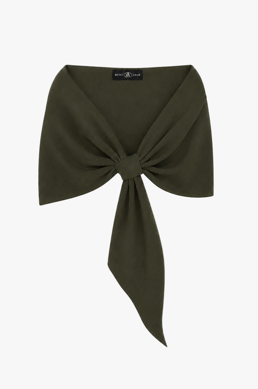 XSCAPE "Carol" Techno Scuba Shawl Wrap