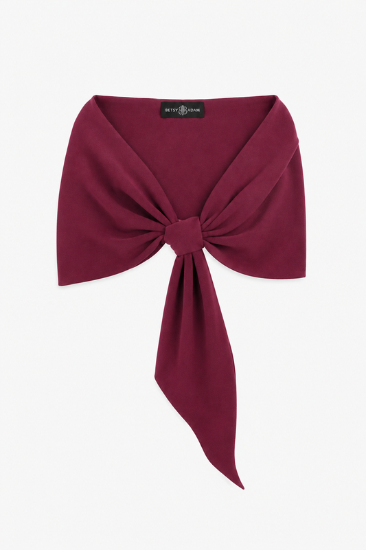 XSCAPE "Carol" Techno Scuba Shawl Wrap