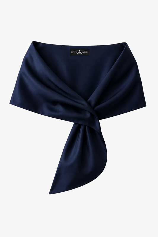 XSCAPE "Trixie" Satin Pull Through Shawl Wrap