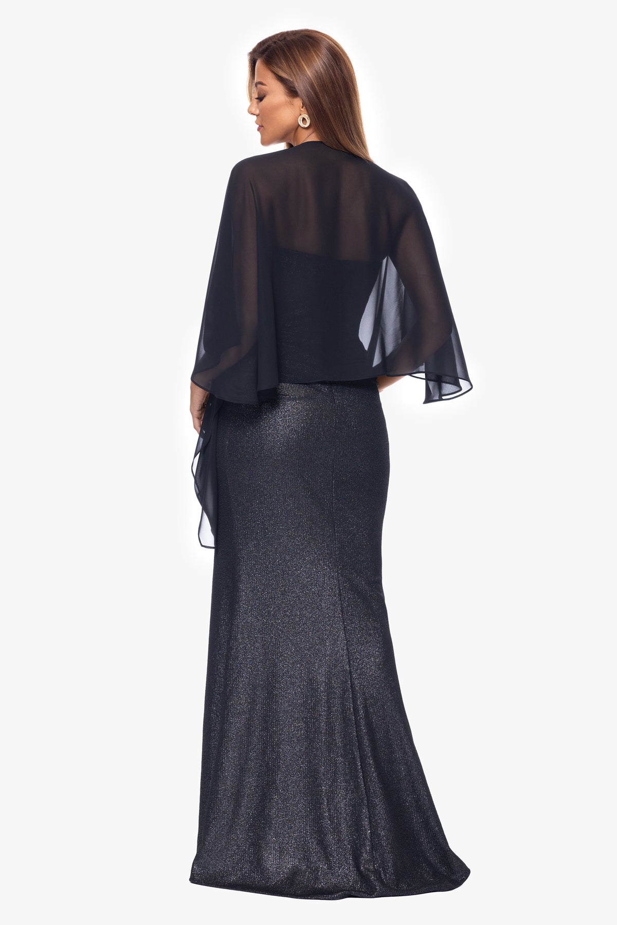 XSCAPE "Bernadette" Chiffon Shawl Wrap