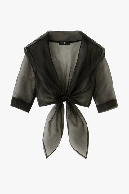 XSCAPE "Agnes" Organza 3/4 Sleeve Shawl Wrap