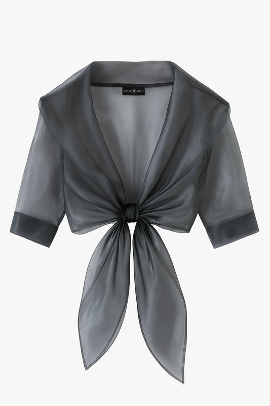 XSCAPE "Agnes" Organza 3/4 Sleeve Shawl Wrap