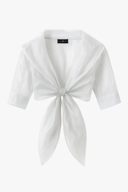 XSCAPE "Agnes" Organza 3/4 Sleeve Shawl Wrap
