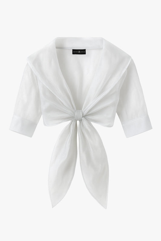 XSCAPE "Agnes" Organza 3/4 Sleeve Shawl Wrap