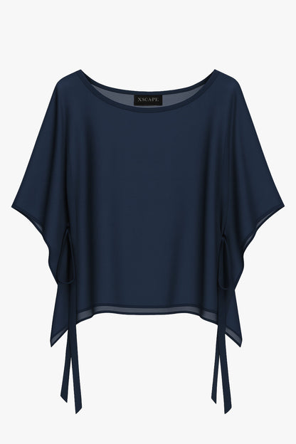 XSCAPE "Demi" Chiffon Pullover Shawl Wrap