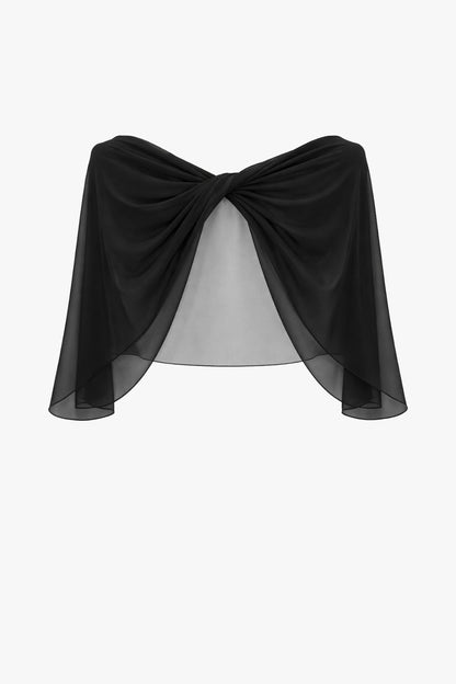 XSCAPE "Nikita" Chiffon Twist Shawl Wrap
