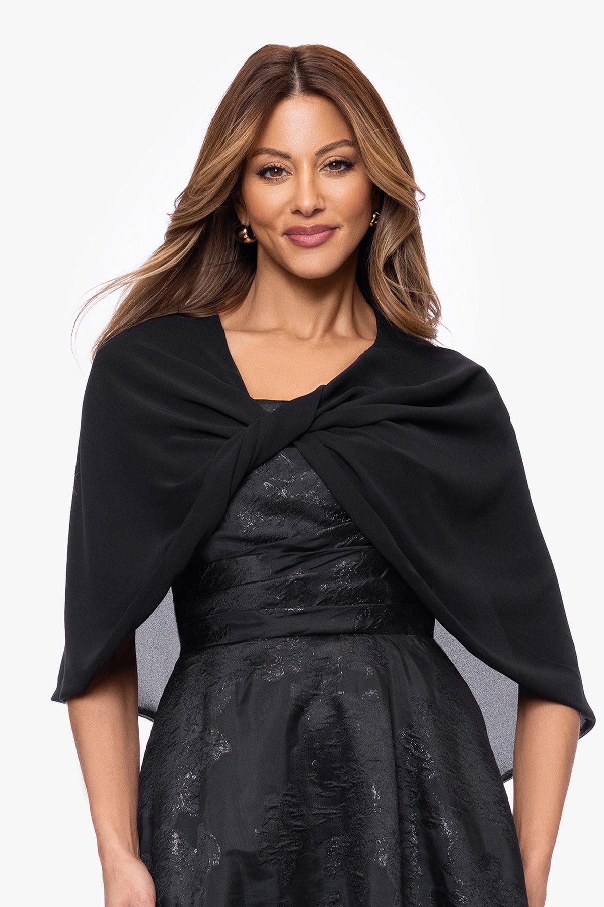 XSCAPE "Nikita" Chiffon Twist Shawl Wrap