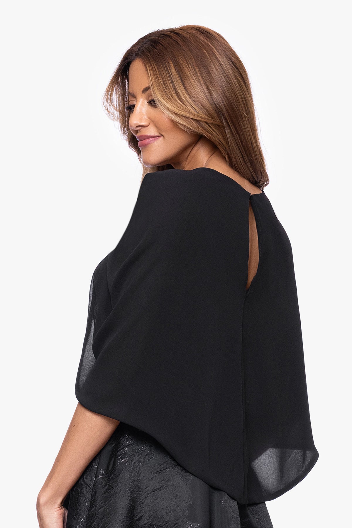 XSCAPE "Nikita" Chiffon Twist Shawl Wrap