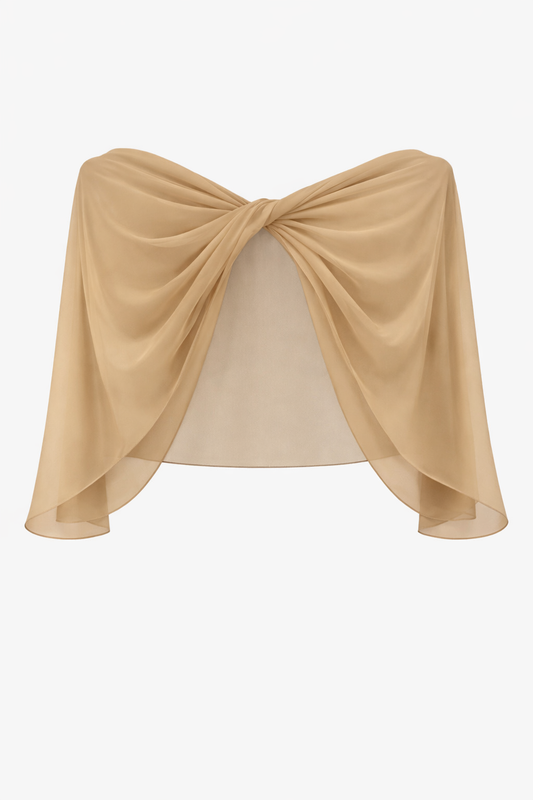 XSCAPE "Nikita" Chiffon Twist Shawl Wrap