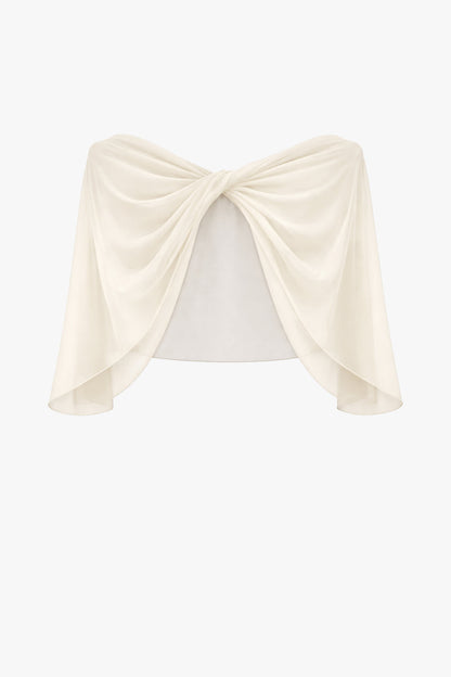 XSCAPE "Nikita" Chiffon Twist Shawl Wrap