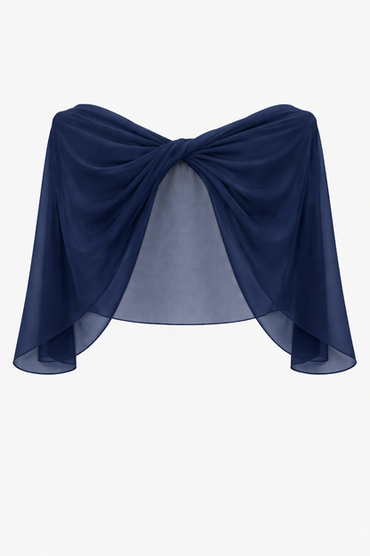 XSCAPE "Nikita" Chiffon Twist Shawl Wrap