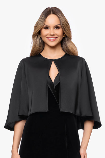 XSCAPE "Bella" Satin Cape Shawl Wrap