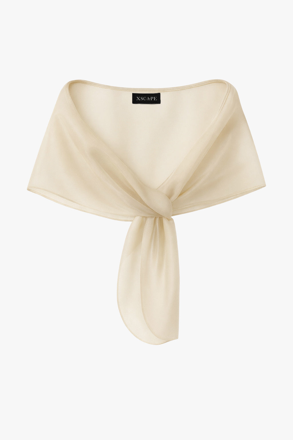 XSCAPE "Joan" Pull Through Organza Shawl Wrap