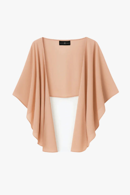 XSCAPE "Bernadette" Chiffon Shawl Wrap