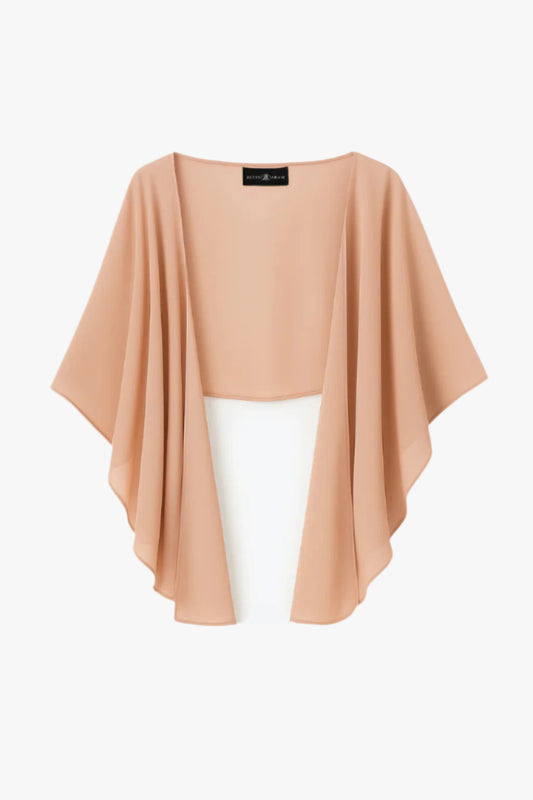 XSCAPE "Bernadette" Chiffon Shawl Wrap